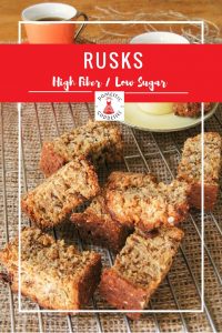 Traditionally South African rusks are full of sugar and fat. To turn them into the perfect breakfast snack I came up with a delicious healthy rusks recipe. 