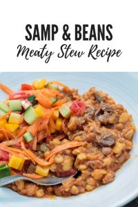 For a rich twist to this traditional South African dish, try my stew version of a classic: a yummy and comforting Samp and beans recipe with meat.