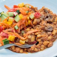 Meaty samp & beans stew